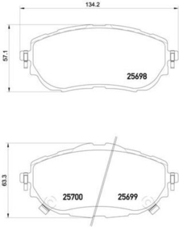 Колодки AKIKA передние AP-52 4 шт купить,NaN
