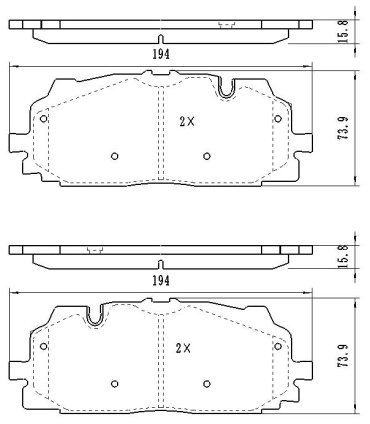 Колодки Winkod передние W1477BP 4 шт купить,NaN