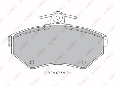 Колодки LYNXauto BD-1214 купить,NaN