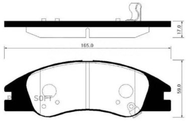 Колодки HSB передние HP1031 1 шт купить,NaN
