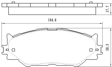 Колодки Winkod передние W0028BP 1 шт купить,NaN