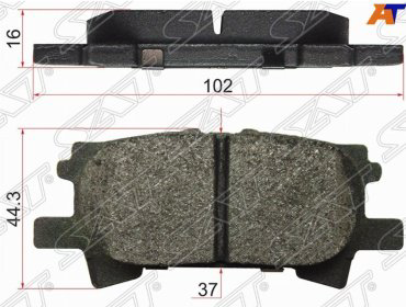 Колодки SAT задние ST-04466-48060 купить,NaN