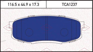 TATSUMI Колодки Тормозные Дисковые TCA1237 купить,NaN