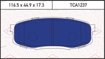 TATSUMI Колодки Тормозные Дисковые TCA1237 купить,NaN