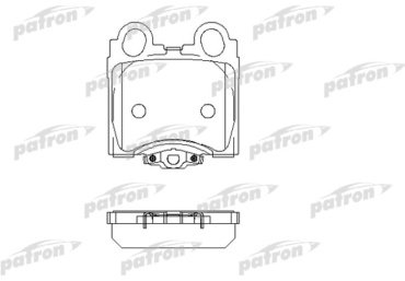 Колодки PATRON задние PBP1610 4 шт купить,NaN