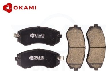 Колодки Okami задние D1116HBP 4 шт купить,NaN