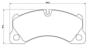 Колодки Brembo передние P65017 купить,NaN