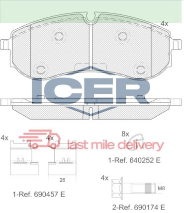 Колодки ICER LM2381 купить,NaN