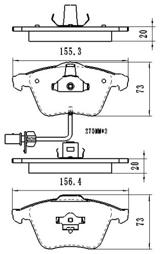 Колодки Winkod передние W1658BP 4 шт купить,NaN