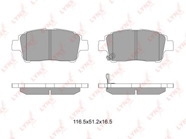 Колодки LYNXauto BD-7526 купить,NaN