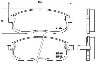 Колодки AKIKA передние AP-60 4 шт купить,NaN