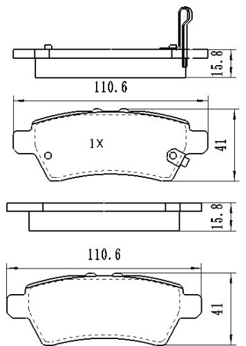 Колодки Winkod задние W1905BP купить,NaN