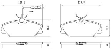 Колодки Winkod передние W1940BP купить,NaN