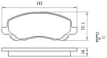 Колодки Winkod передние W280412BP купить,NaN