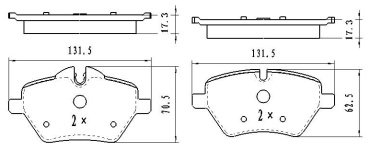 Колодки Winkod передние W1419BP 4 шт купить,NaN
