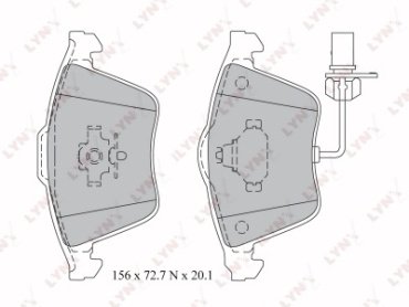 Колодки LYNXauto BD-1217 купить,NaN