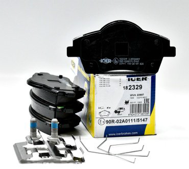 Колодки ICER передние 182329 4 шт купить,NaN