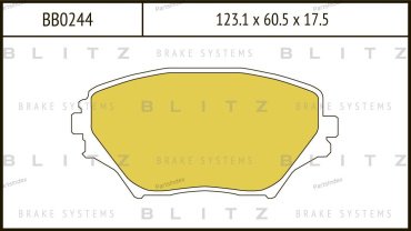 BLITZ Колодки Тормозные Дисковые BB0244 купить,NaN