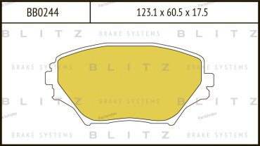 BLITZ Колодки Тормозные Дисковые BB0244 купить,NaN