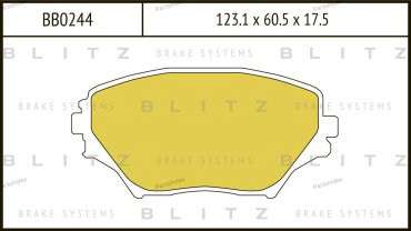 BLITZ Колодки Тормозные Дисковые BB0244 купить,NaN