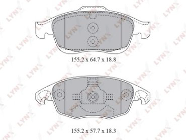 Колодки LYNXauto BD-2223 купить,NaN