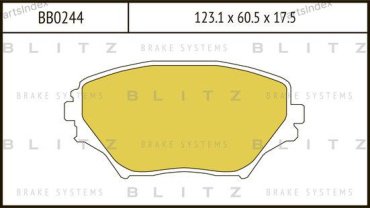 BLITZ Колодки Тормозные Дисковые BB0244 купить,NaN