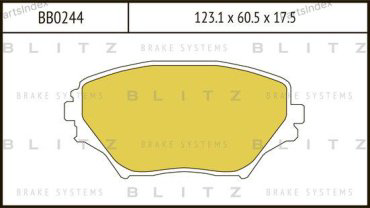 BLITZ Колодки Тормозные Дисковые BB0244 купить,NaN
