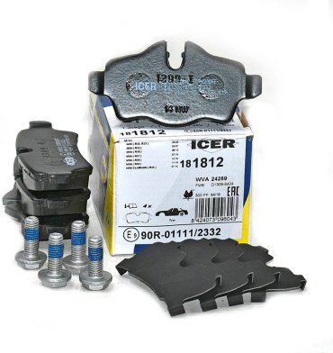 Колодки ICER задние 181812 4 шт купить,NaN