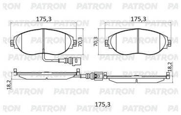 Колодки PATRON передние PBP130 4 шт купить,NaN