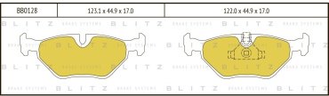 Колодки BLITZ задние BB0128 4 шт купить,NaN
