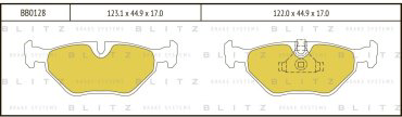 Колодки BLITZ задние BB0128 4 шт купить,NaN