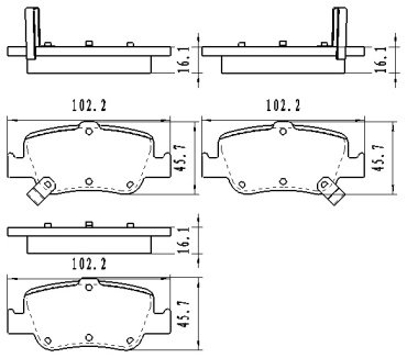 Колодки Winkod задние W2135602BP купить,NaN