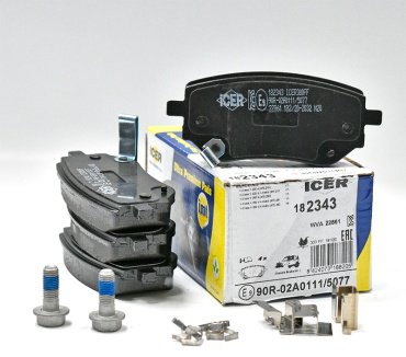 Колодки ICER задние 182343 купить,NaN