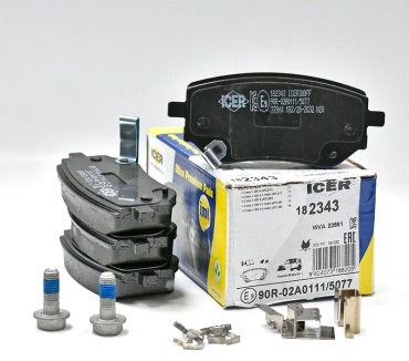Колодки ICER задние 182343 купить,NaN