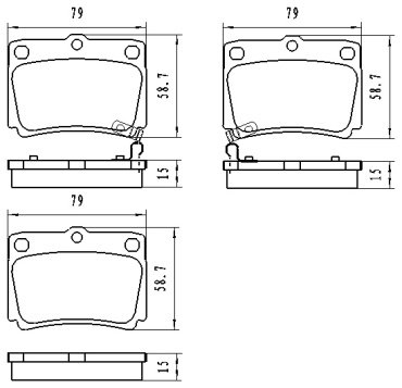 Колодки Winkod задние W275002BP купить,NaN