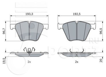 Колодки Textar 2567501 купить,NaN
