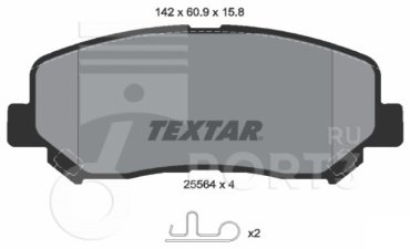 Колодки Textar 2556401 купить,NaN