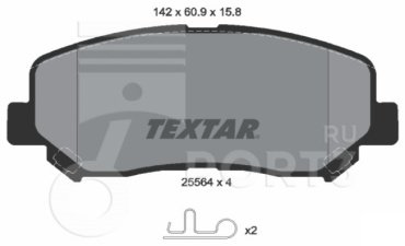 Колодки Textar 2556401 купить,NaN