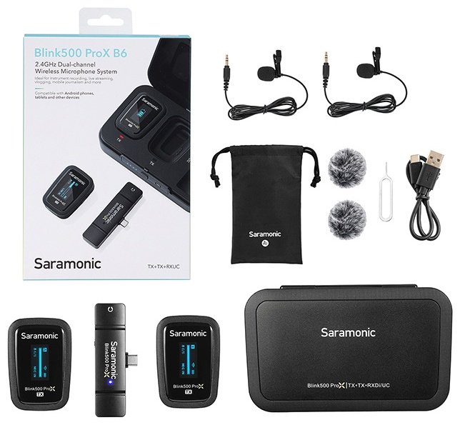 Микрофон Saramonic Blink500 ProX B6 черный купить,NaN