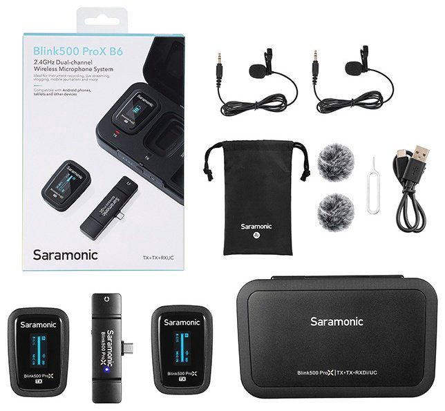Микрофон Saramonic Blink500 ProX B6 черный купить,NaN