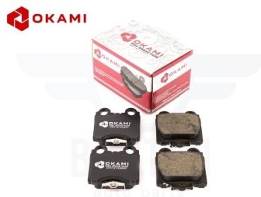 Колодки Okami задние D2173HBP 4 шт купить,NaN