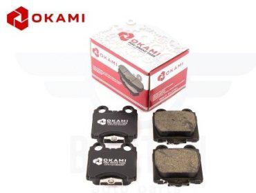 Колодки Okami задние D2173HBP 4 шт купить,NaN