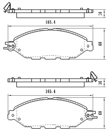 Колодки Winkod передние W1896BP