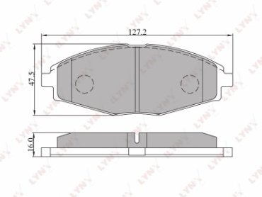 Колодки LYNXauto BD-1801 купить,NaN