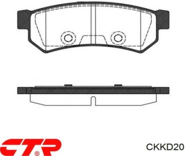 Колодки CTR задние CKKD-20 купить,NaN