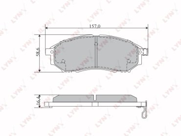 Колодки LYNXauto BD-5725 купить,NaN