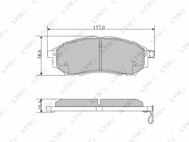 Колодки LYNXauto BD-5725 купить,NaN