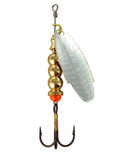 Блесна Lukris Spinner Popper 3 10 гр 80мм Plata