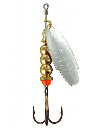 Блесна Lukris Spinner Popper 3 10 гр 80мм Plata