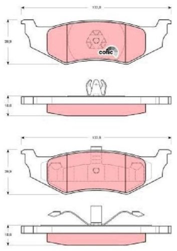 Колодки TRW задние GDB4119 купить,NaN
